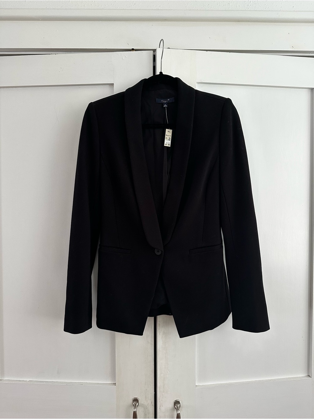 Madewell Black Tailored Single-Button Blazer